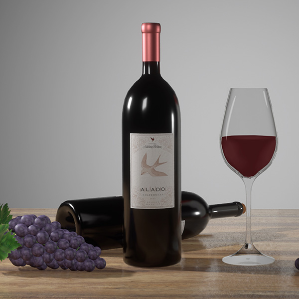 Modelado 3D - Vino
